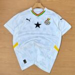 Ghana national football (soccer) away kit featuring the black star, Puma logo