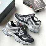 New Balance 9060 Sneakers – Grey/Black Chunky Running Shoes