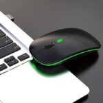 Sleek Black Wireless RGB Mouse - Image 3