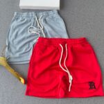 Red Branded Bumper Shorts
