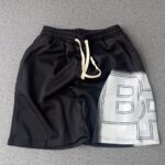 BANQJIAER Black & White Graphic Streetwear Shorts | Monochrome Cool for Urban Legends