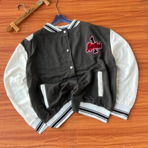 INDIAN HIGH SCHOOL JACKET | GRAY INDIAN HIGH SCHOOL VARSITY JACKET