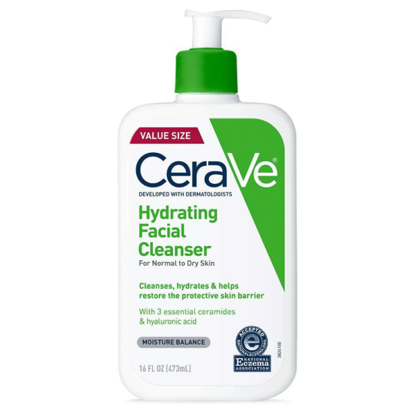 CeraVe Hydrating Facial Cleanser- Gentle daily face wash - Image 3