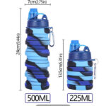 Foldable Silicone Sports Water Bottles