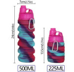 Foldable Silicone Sports Water Bottles - Image 2