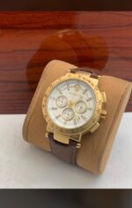 Versace V-Race Chronograph Leather Luxury Watch