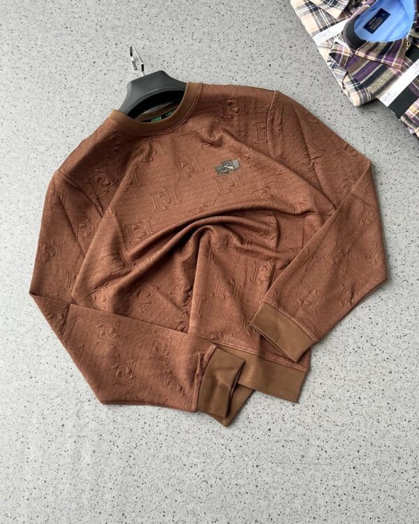 Premium Geometric Pattern Long Sleeve Shirt - Stylish Fashion - Image 2