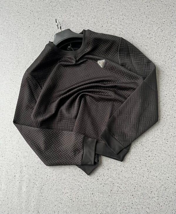 Premium Geometric Pattern Long Sleeve Shirt - Stylish Fashion - Image 3