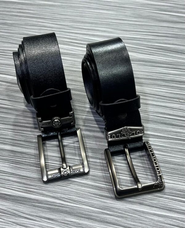 Premium Leather Belt Set - Classic Black and Brown Styles - Image 1