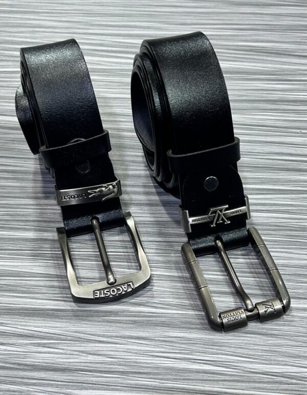 Premium Leather Belt Set - Classic Black and Brown Styles - Image 7