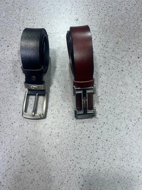 Premium Leather Belt Set - Classic Black and Brown Styles - Image 6