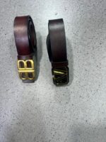 Premium Leather Belt Set - Classic Black and Brown Styles - Image 5
