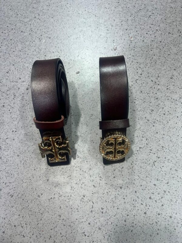 Premium Leather Belt Set - Classic Black and Brown Styles - Image 3