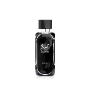 Shop Lattafa Hayaati Black Eau de Parfum 100ml, a men’s fragrance with citrus, spice, and woody notes designed for lasting freshness and style.