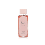 Lattafa Hayaati Florence Women Eau de Parfum 100ml in a chic pink bottle with matching box, a feminine fragrance with floral and fruity notes.