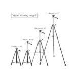 Weifeng WT-3520 Tripod Stand – Black - Image 5