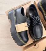 Dr. AirWax Martens Chunky Platform Leather Shoes – Classic Bold Street Style