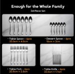 Oraimo HomeServe Smooth Edges Food-Grade 430 Steel Flatware Set (4 x 6 pcs) - Image 2
