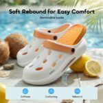 GuardWalk Cloud-Soft Thick Sole Holes Shoes White