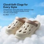 GuardWalk Cloud-Soft Thick Sole Holes Shoes - Biege - Image 3