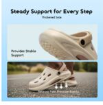 GuardWalk Cloud-Soft Thick Sole Holes Shoes - Biege - Image 2